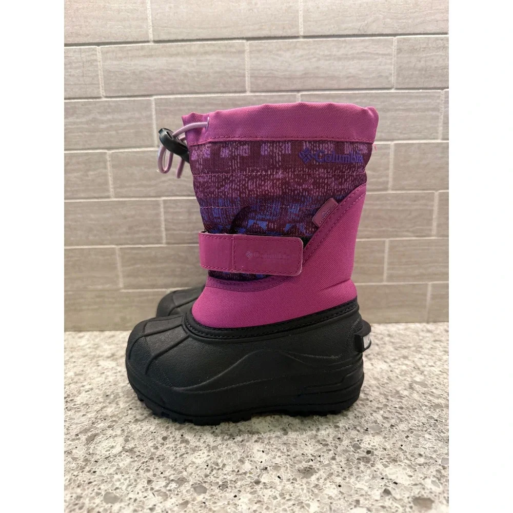 Columbia Toddler Waterproof Powderbug Plus Insulated Warm Snow Boots Size 8